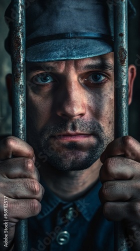 An Intense and Gritty Portrait of a Relentless Prisoner Behind Bars in Captivity