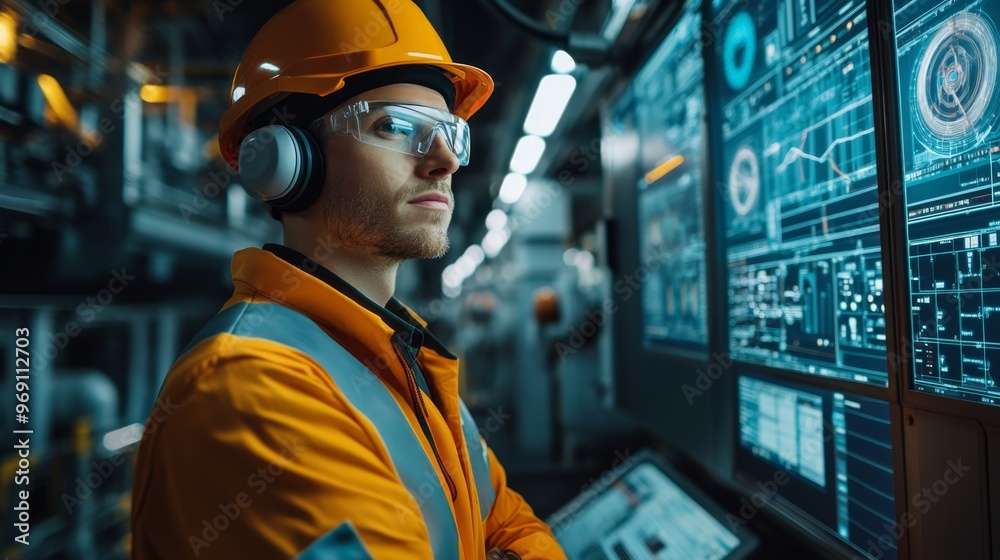 Industrial Control Room. Industrial Control Room.