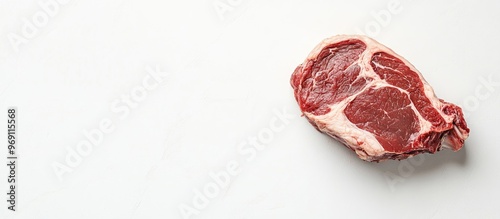 Raw pork shoulder on a butc...