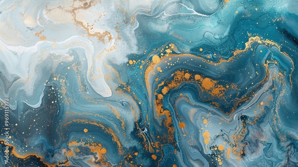 watercolor and ink abstract design featuring a blue marble pattern with gold accents and dark green details perfect for luxury wall art and canvas backgrounds watercolor and ink abstract design featuring a blue marble pattern with gold accents and dark green details perfect for luxury wall art and canvas backgrounds