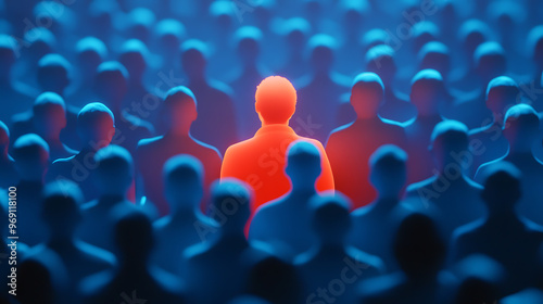 Person of interest, wallpaper, a person who stands out in a crowd