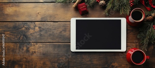 A top view of a workspace f...
