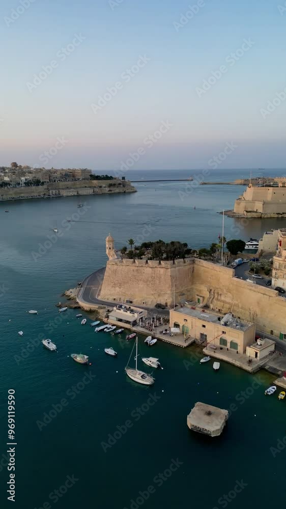 Malta, la valetta rampart view Malta, la valetta rampart view