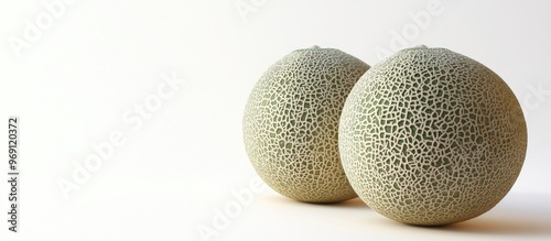 Two tasty sweet cantaloupe ...