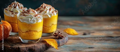 Homemade pumpkin pudding fo...