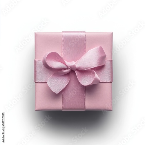 pink gift box with ribbon