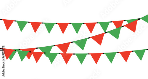 Christmas buntings. Christmas party fun garland