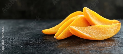 Mango Dried mango on the ba...