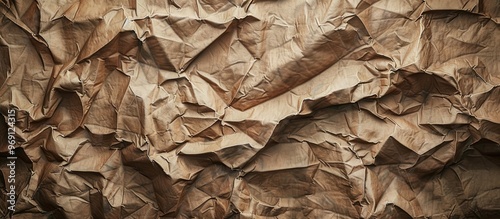 Wallpaper Mural Old brown wrinkled paper texture for background image. with copy space image. Place for adding text or design Torontodigital.ca