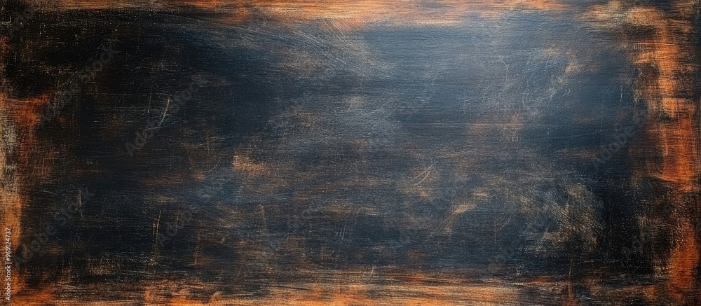 Obraz premium Blank chalkboard brown blackboard surface with copy space