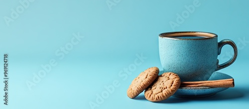 A coffee cup with a cinnamo...