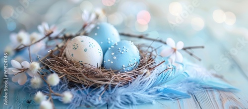 Happy Easter A vibrant arra...
