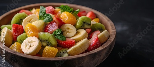 Refreshing fruit salad A he...