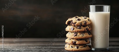 A stack of chocolate chip c...