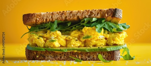 Avocado Sandwiches with scr...