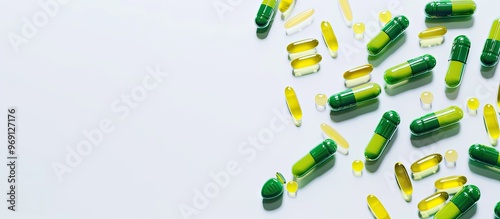 Green and yellow pills or c...