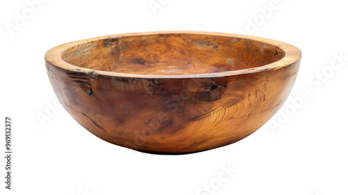  Wooden bowl on transparent background