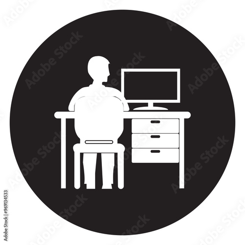 work from home logo template