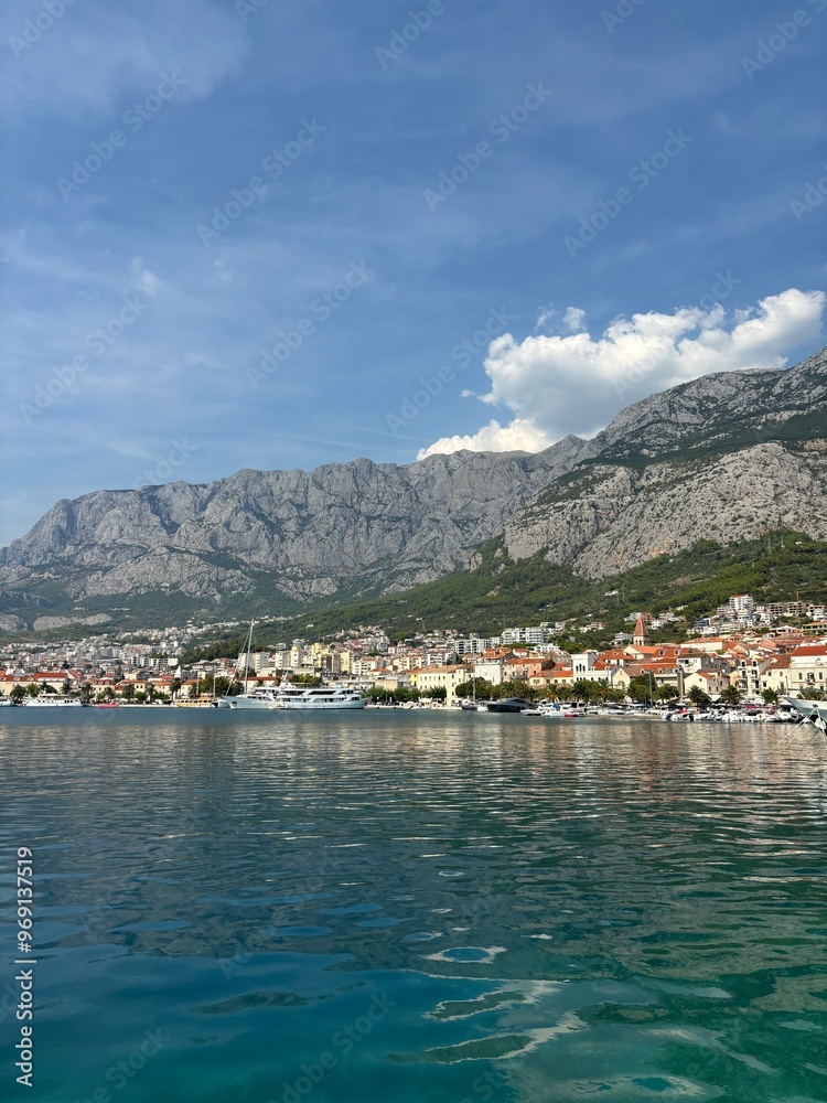 View of Makarska bays Croatia View of Makarska bays Croatia