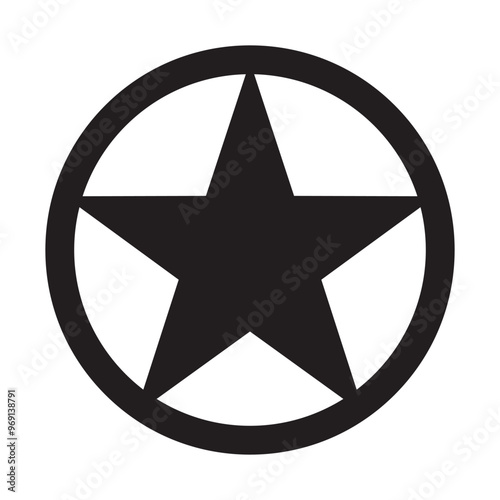 star vector logo. single star icon.