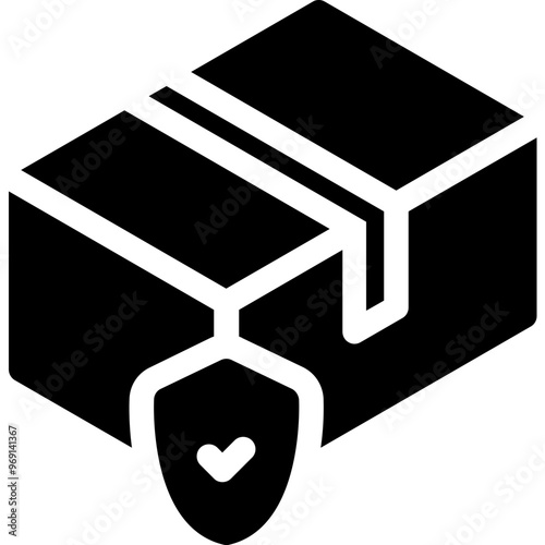 Simple vector icon box is insured