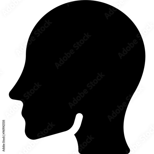 Simple vector icon human head