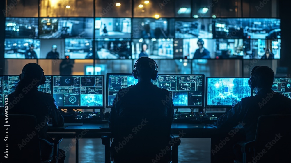 Security Team Monitors. Security Team Monitors.