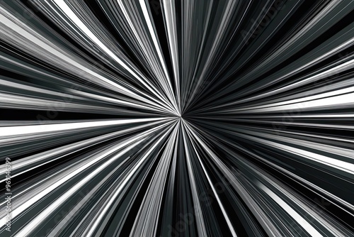 Dynamic Black and White Variegated Background with Abstract Circular Design for Marketing Purposes