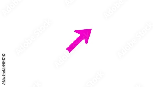 A pink arrow pointing diagonal on a white background Free Download A pink arrow pointing diagonal on a white background - GFXLoad