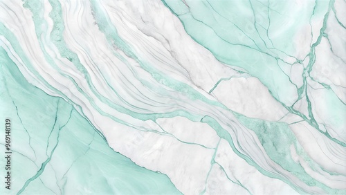 Wallpaper Mural Texture of mint marble Torontodigital.ca