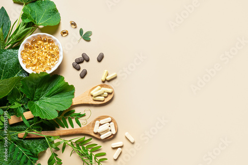 Wallpaper Mural Natural vitamins, plant based supplements Torontodigital.ca