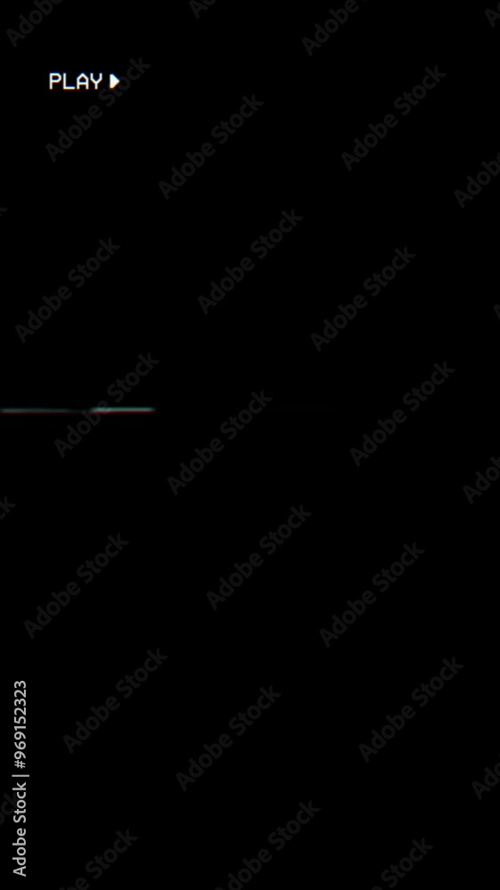 Old VHS Play Overlay, VCR Texture Noise Grain, Vertical VHS VCR Bad Tracking Play For Screen Use Old VHS Play Overlay, VCR Texture Noise Grain, Vertical VHS VCR Bad Tracking Play For Screen Use