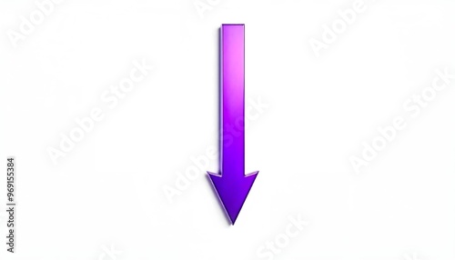 A purple arrow pointing down on a white background Free Download A purple arrow pointing down on a white background - GFXLoad