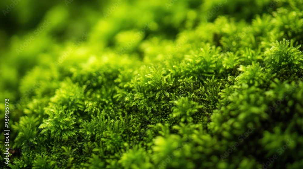 Close-up of vibrant green moss, showcasing its lush texture and natural beauty. Close-up of vibrant green moss, showcasing its lush texture and natural beauty.