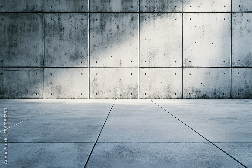 Wide blank concrete textured wall and floor. Wide blank concrete textured wall and floor.