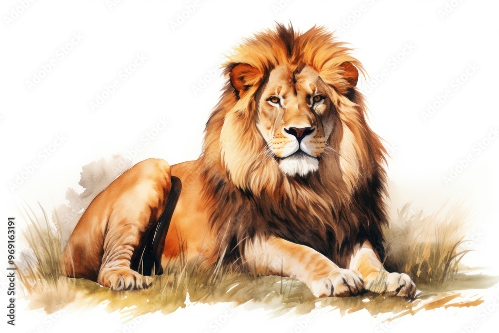Fototapeta premium Wildlife mammal animal lion.