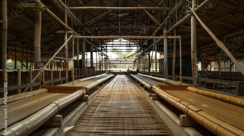 Sustainable bamboo textile production facility