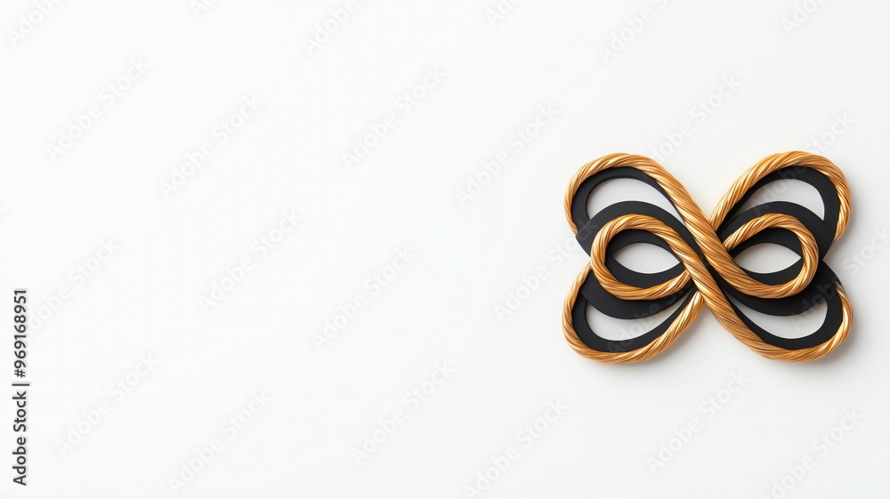 Naklejka premium A signature design icon, cursive typography, black and gold, isolated on white background