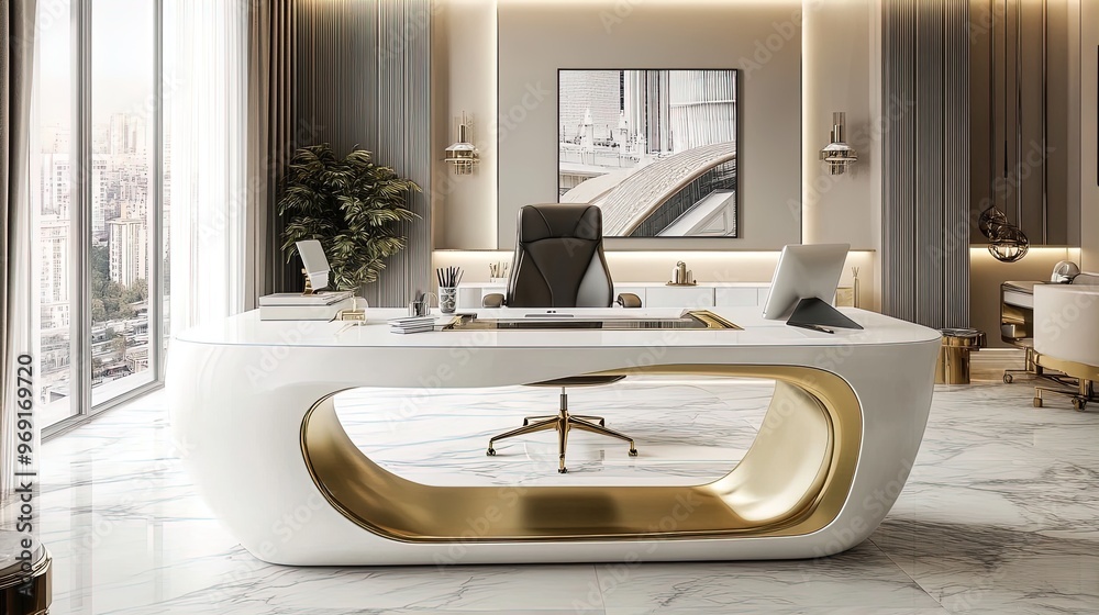 Elevate Your Workspace: Stylish Executive Office Design with Unique ...