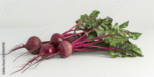 Organic Beetroots Isolated on White in 4K ResolutionOrganic Beetroots Isolated on White in 4K Resolution photo