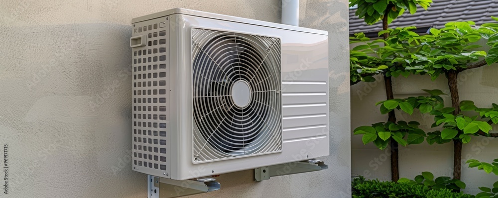 Outdoor Air Conditioner Unit on a White Wall, White, Metal, Air Conditioning, Air Conditioner, HVAC, Cooling System Outdoor Air Conditioner Unit on a White Wall, White, Metal, Air Conditioning, Air Conditioner, HVAC, Cooling System
