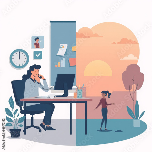 Striking the Balance: A Day in the Life of an Office Worker