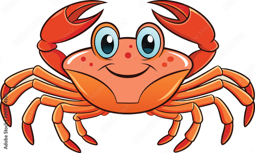 Fototapeta premium line art of a crab 