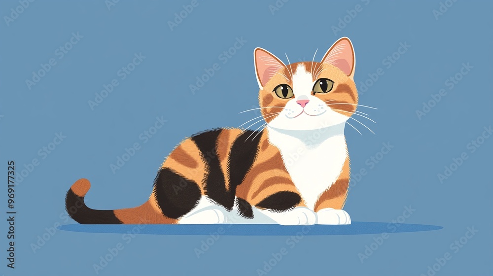 fun birthday card with a cute cat on a blue background perfect for a cheerful greeting and colorful feline-inspired celebration wishes fun birthday card with a cute cat on a blue background perfect for a cheerful greeting and colorful feline-inspired celebration wishes