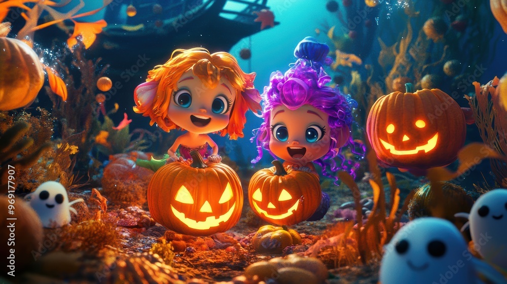 Underwater Halloween Celebration Underwater Halloween Celebration