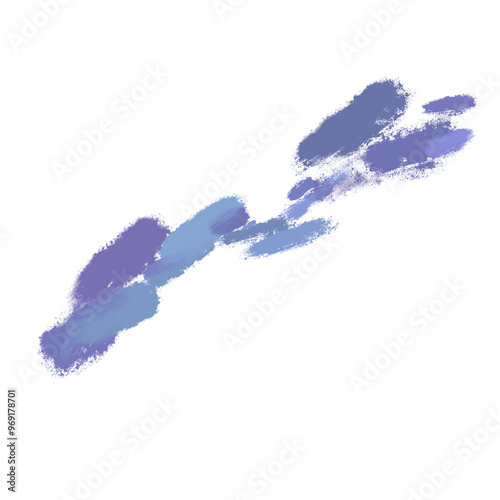 Dark purple brushstroke stains