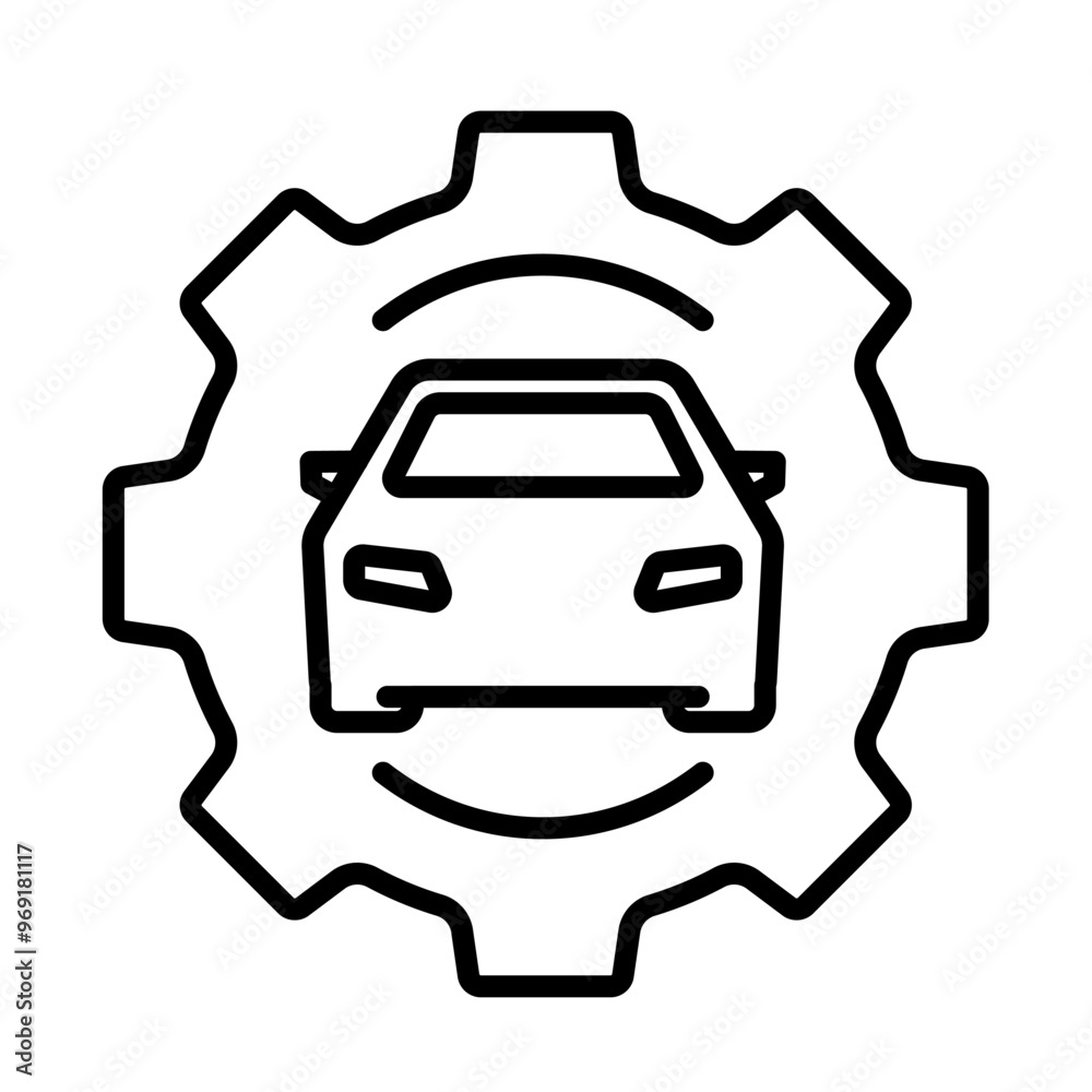 automotive of car service & maintance icon automotive of car service & maintance icon