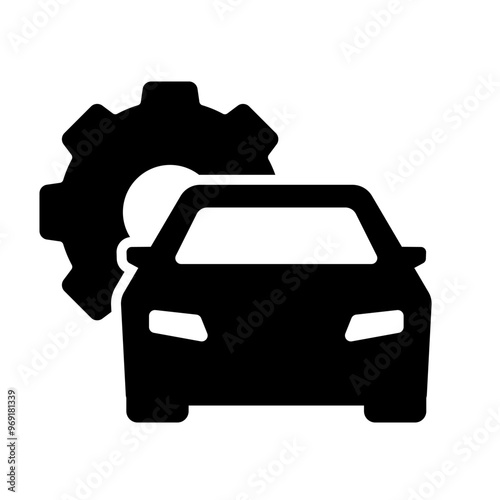 automotive of car service & maintance icon