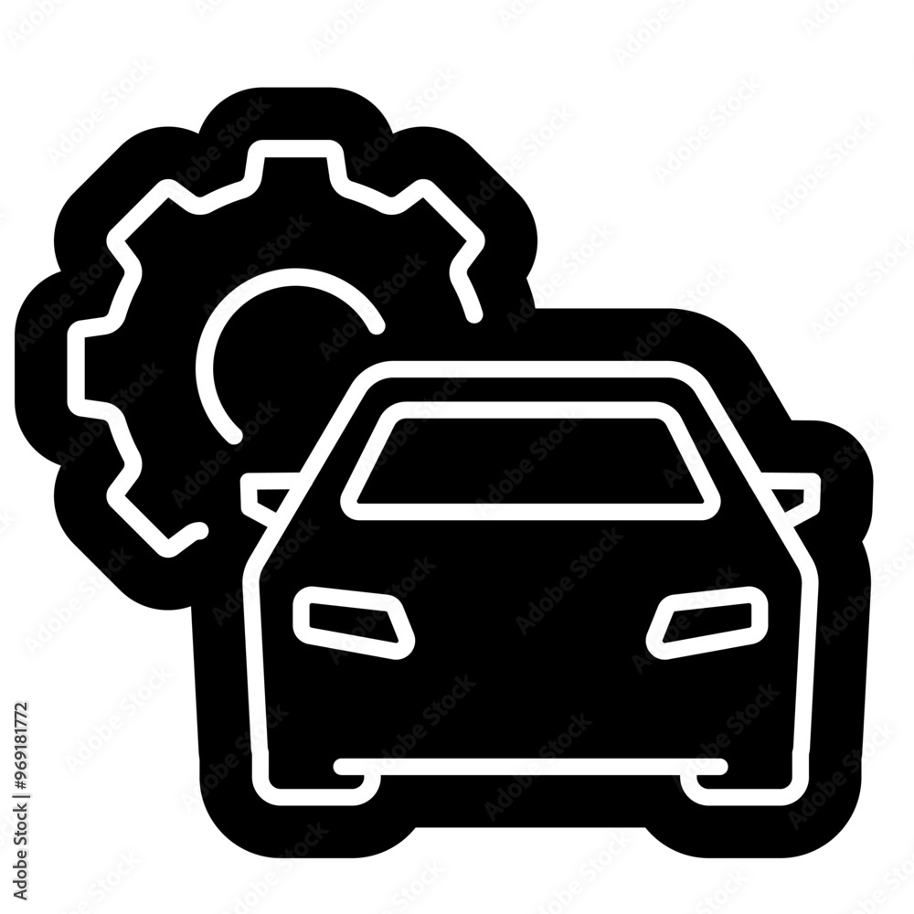 Obraz premium automotive of car service & maintance icon