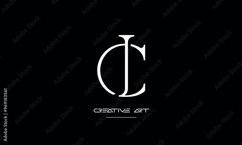 JC, CJ, J, C abstract letters logo monogram JC, CJ, J, C abstract letters logo monogram